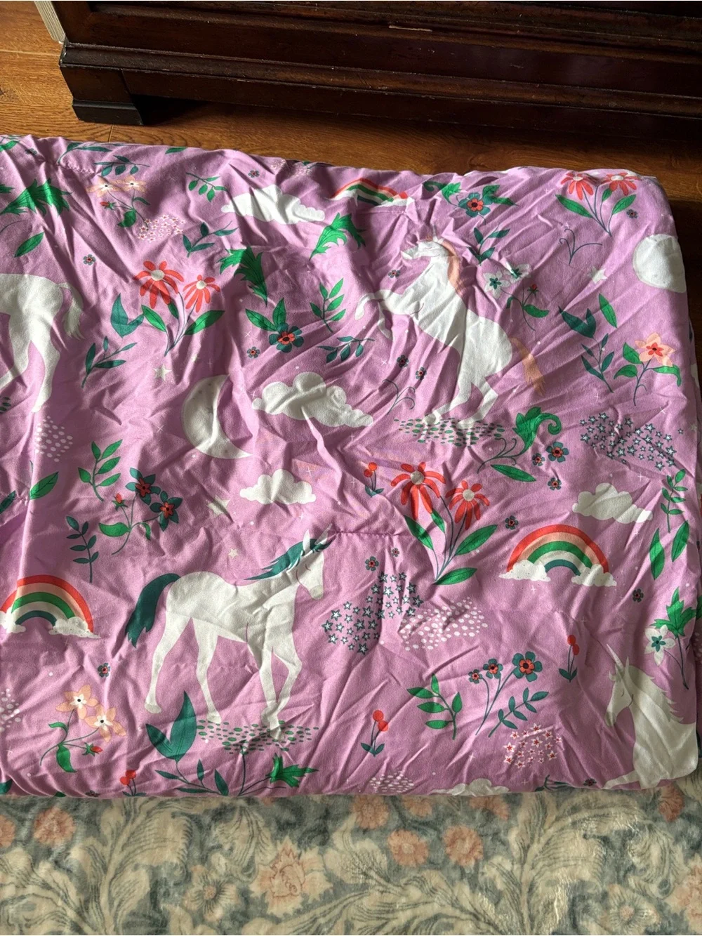 Pillowfort purple unicorn comforter set for twin bed